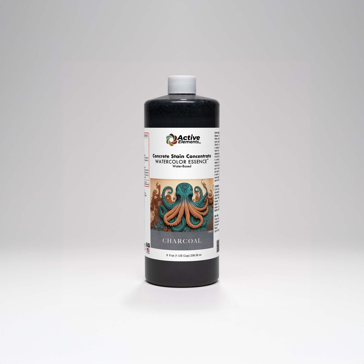WaterColor Essence | Concrete Stain Concentrate | Charcoal
