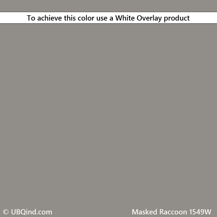 Concrete overlay and integral color mix product - masked raccoon