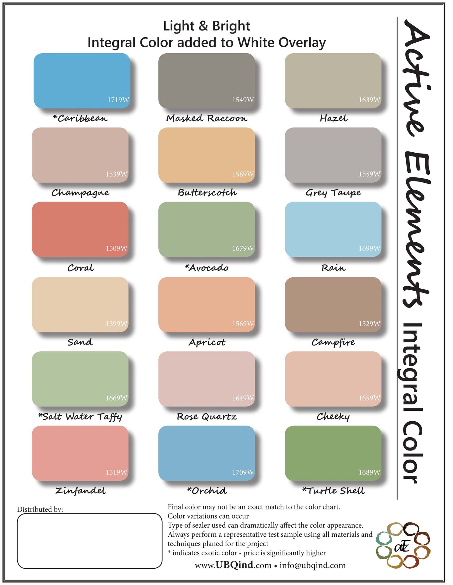 Concrete overlay and integral color sheet - Light & Bright