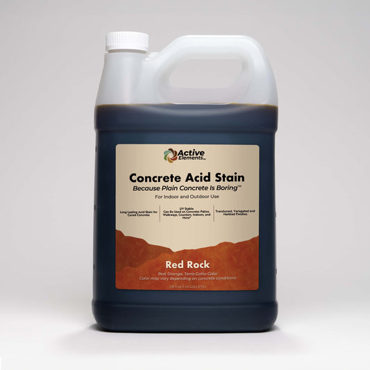 Concrete Acid Stain  |  Red Rock